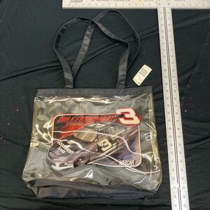 Clear Black Tote Bag NASCAR. Kmart. New vintage headstock